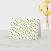 Veertuinpatroon Kaart (Gele Bloem)