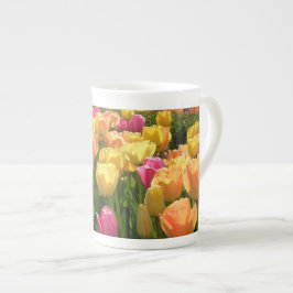 Veertulpen Porselein Kop