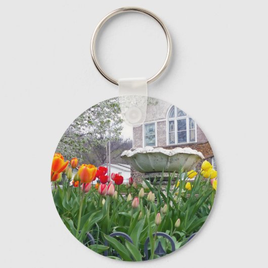 Veertulpen Sleutelhanger (Voorkant)