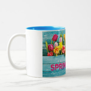 Veertulpen Tweekleurige Koffiemok