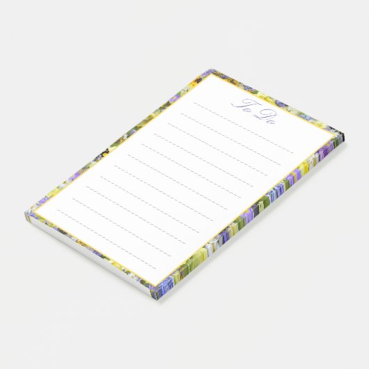 Veerventilatorgrens om lijst uit te voeren post-it® notes (Schuin)