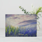 Veervoudige uitnodiging (blanco binnenzijde) (Staand voorkant)