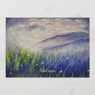 Veervoudige uitnodiging (blanco binnenzijde)