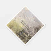 Veerzijdevormig bloemontwerp servet (Hoek)