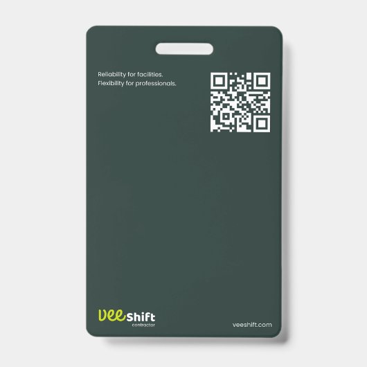 Veeshift ID Badge (Voorzijde)
