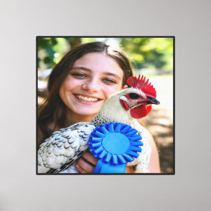 Veeshow Pluimvee Foto Aanpassen Canvas Afdruk
