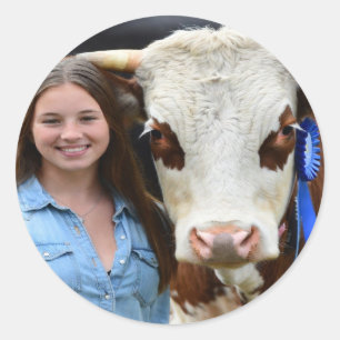 Veeshow Rund Foto Aanpassen Ronde Sticker