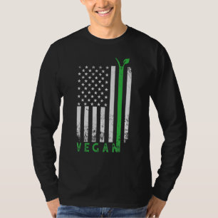 Veg, Amerikaans activist voor de rechten van vlagg T-shirt