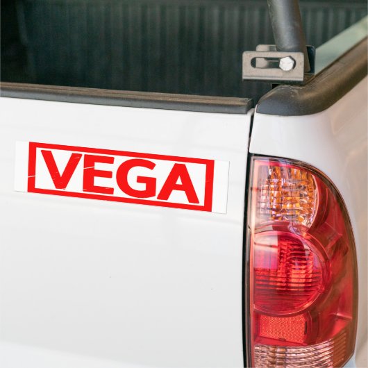 Vega Stempel Bumpersticker (Op Truck)