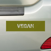 vegaanBumpersticker Bumpersticker (Op auto)
