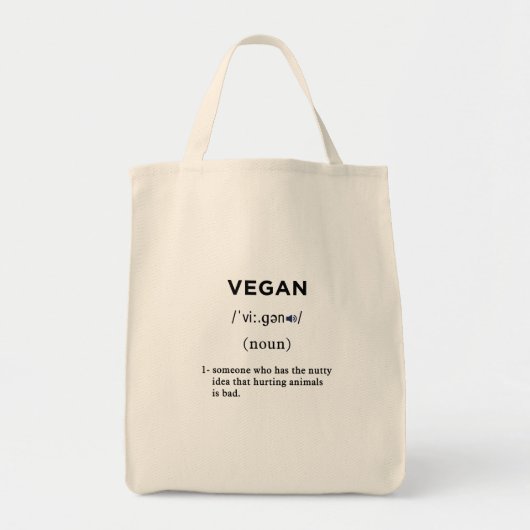 vegaandefinitie tote bag (Voorkant)