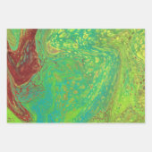 Vegabond Dreams 2 Abstract groen inpakpapier (Voorkant 3)