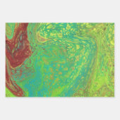 Vegabond Dreams 2 Abstract groen inpakpapier (Voorkant 2)