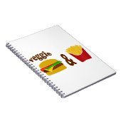 Vegaburger en friet notitieboek (Rechterzijde)