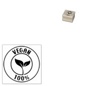 Vegan 100%, Small Business Rubberstempel (Gestempeld)