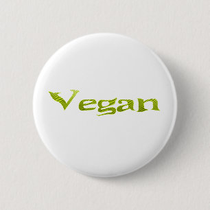 Vegan 1 ronde button 5,7 cm