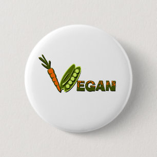 Vegan 2 ronde button 5,7 cm