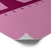 Vegan AF Pink Camo Pop Art Chicken Poster (Hoek)