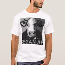 Vegan AF Pop Art Tshirt in zwart-wit