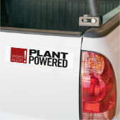 Vegan Alert. Plant Powered Bumpersticker (Op Truck)