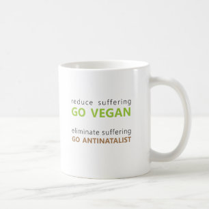 vegan / antinatalistische mok