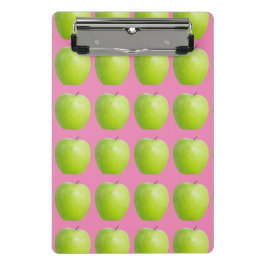 Vegan Apple Pattern for Vegetarian Fruit lover Mini Klembord