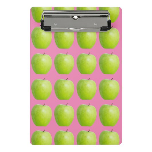 Vegan Apple Pattern for Vegetarian Fruit lover Mini Klembord (Voorkant)