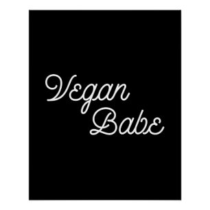 Vegan Babe Perfect Poster