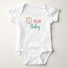 Vegan Baby Cute Apple Romper