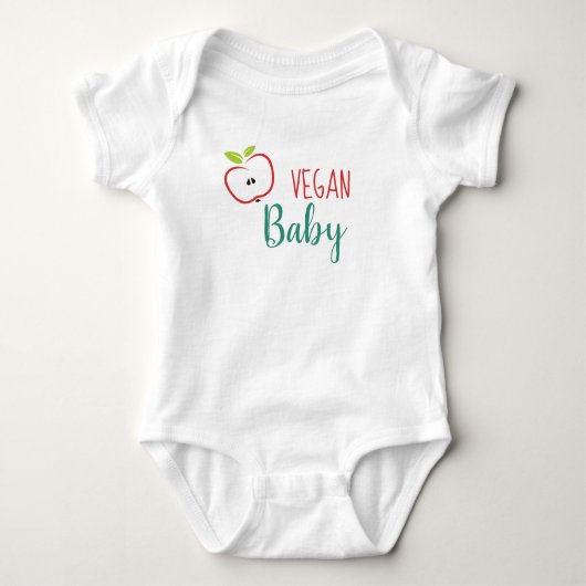 Vegan Baby Cute Apple Romper (Voorkant)