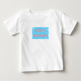 Vegan Baby Draag. Kinder t-shirt met leuke slogan