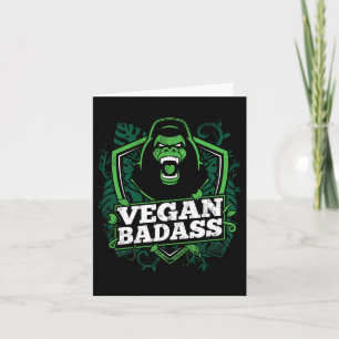 Vegan Bad Fitness Gorilla Bodybuilding Beest Kaart