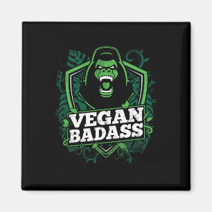 Vegan Bad Fitness Gorilla Bodybuilding Beest Magneet