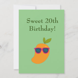 Vegan Berry Joyeux Anniversaire Mango Carte Annive