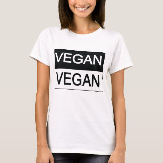 Vegan Black en White T-shirt