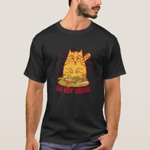 Vegan boze kat salade t-shirt
