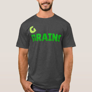 Vegan Brain en Grain Veggies houden van Vegetarian T-shirt