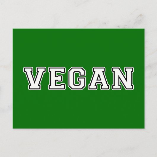 Vegan Briefkaart (Voorkant)