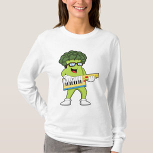 Vegan Broccoli op Muziek met Guitar T-shirt