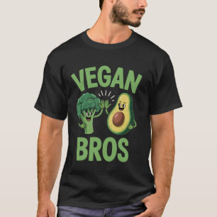 Vegan Broers Grappige Broccoli Avocado T-shirt