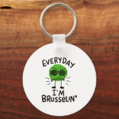 Vegan Brussels Sprouts Sleutelhanger (Voorkant)