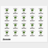 Vegan Brussels Sprouts Vierkante Sticker (Vel)