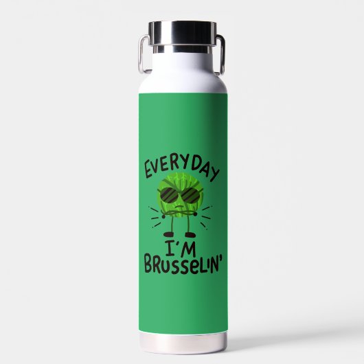 Vegan Brussels Sprouts Waterfles (Voorkant)