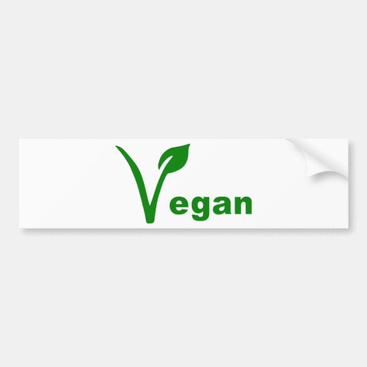 Vegan Bumpersticker (Voorkant)