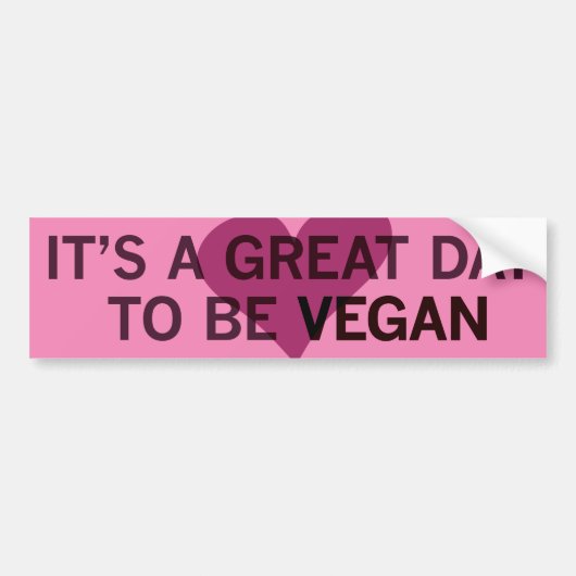Vegan Bumpersticker (Voorkant)