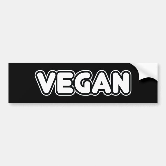 Vegan Bumpersticker (Voorkant)