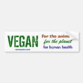 VEGAN BUMPERSTICKER (Voorkant)