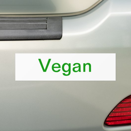 Vegan Bumpersticker (Op auto)
