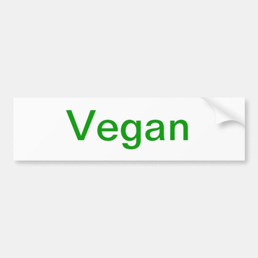 Vegan Bumpersticker (Voorkant)