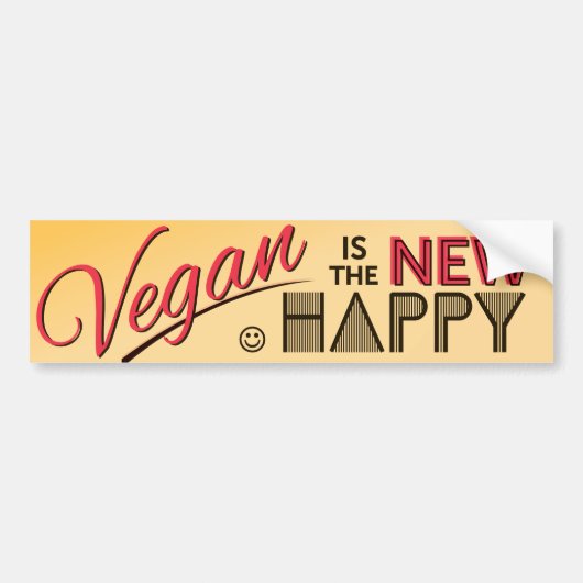 Vegan Bumpersticker (Voorkant)